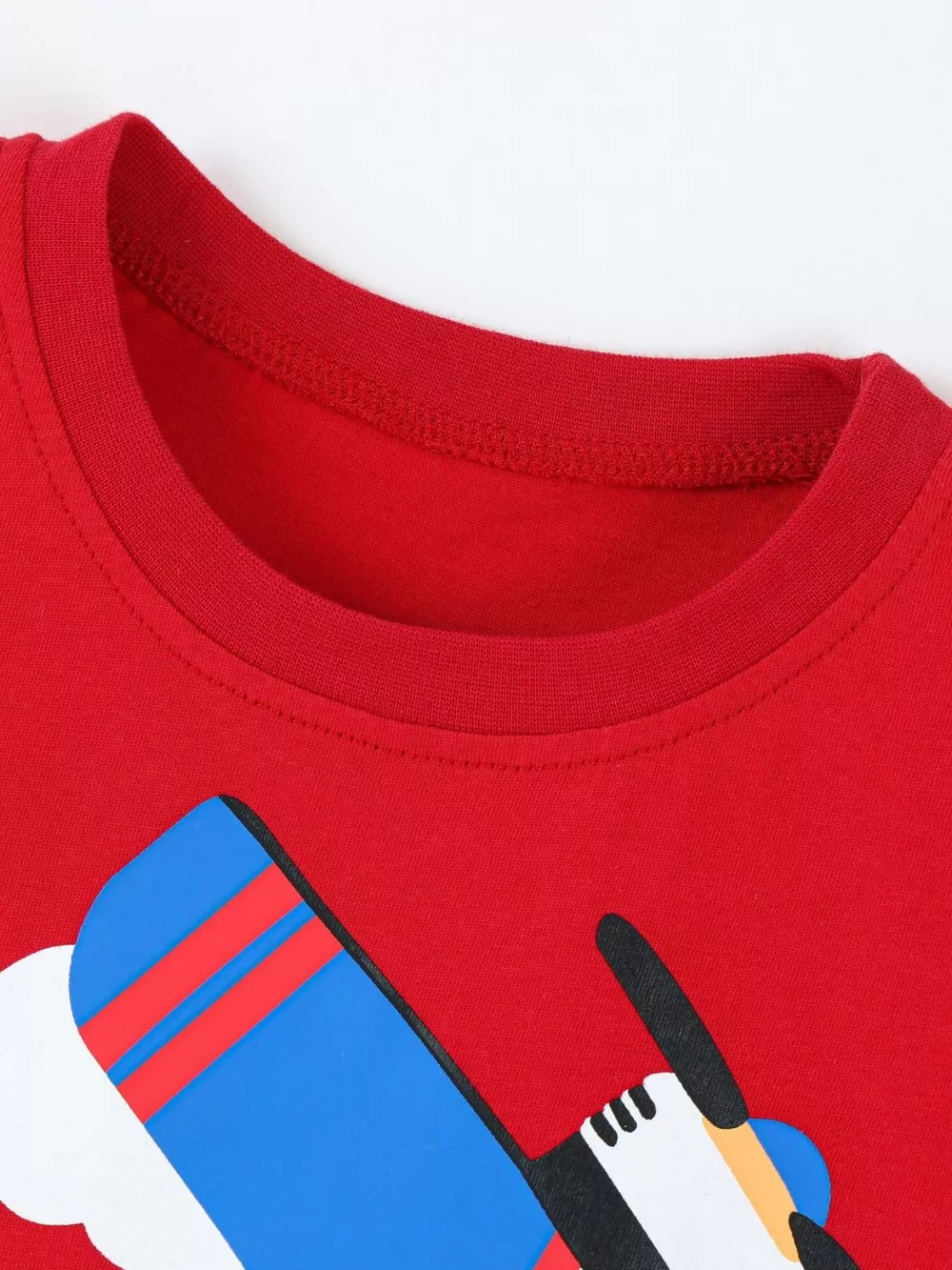 Children's Airplane Round Neck T-Shirt and Shorts Set, image 2