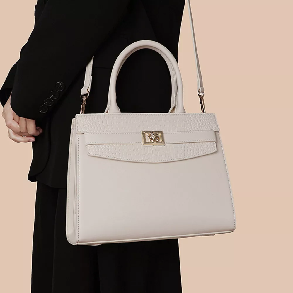 Top Handle Leather Handbag, image 2