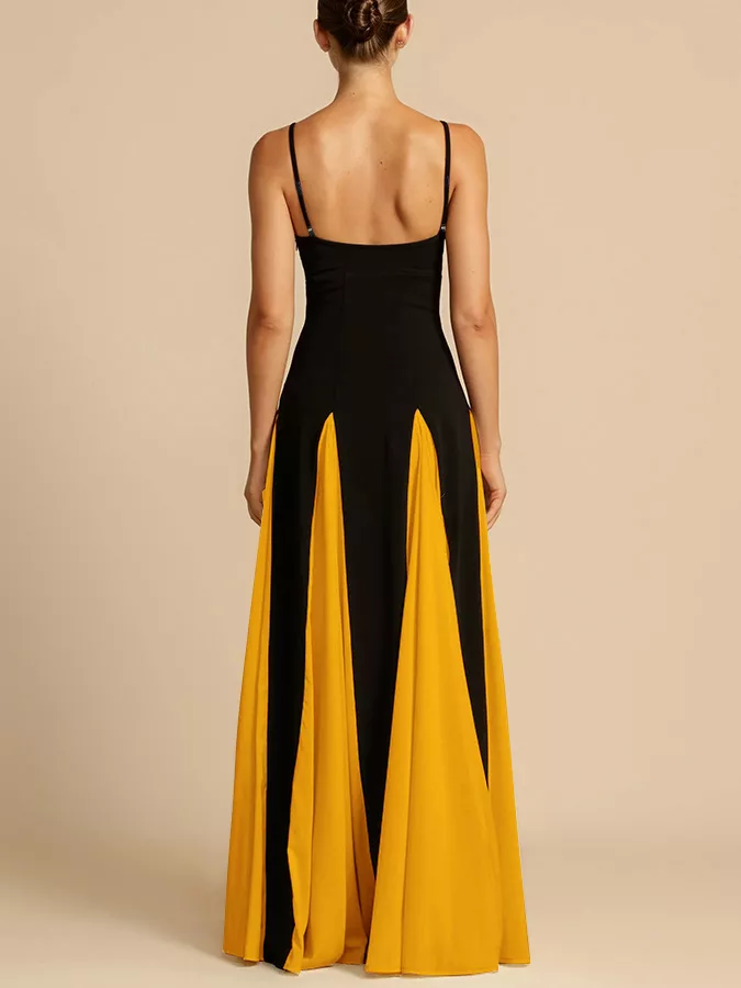 Two-Tone Flowing Maxi Dress, image 12