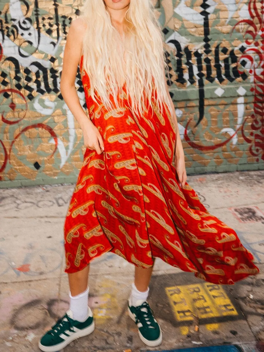 Backless Printed Halter Neck Maxi Dress, image 17