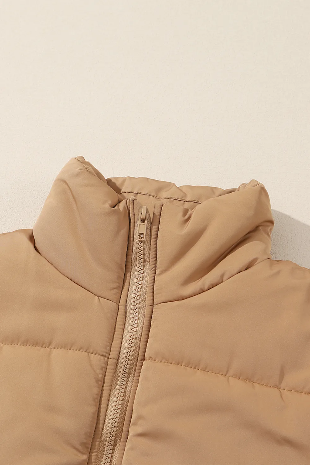 Zip Up Vest Coat with Pockets, image 6