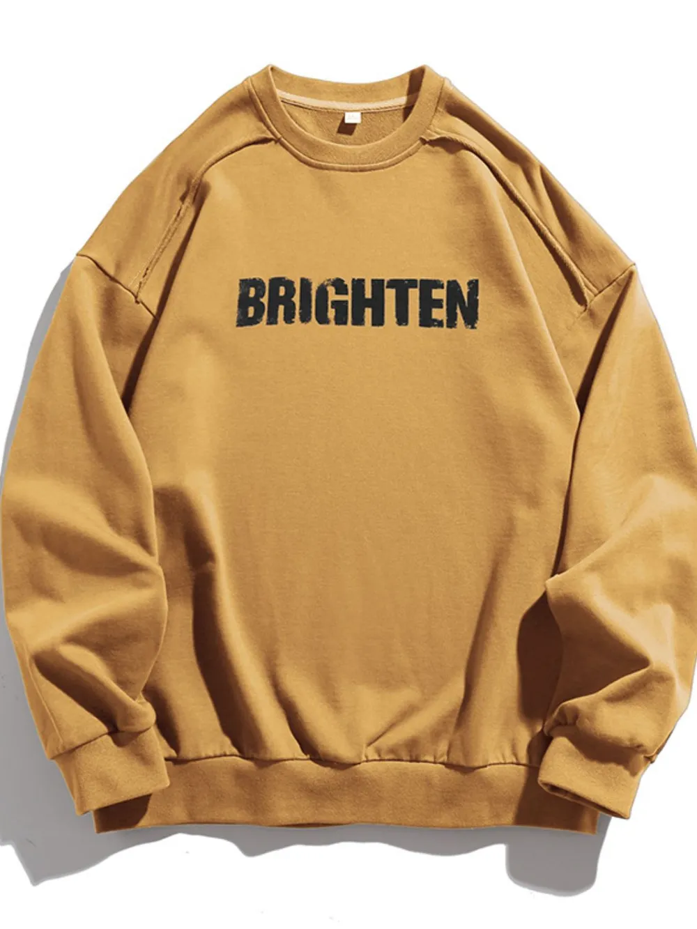 Men's Letter Graphic Round Neck Long Sleeve Sweatshirt, image 8