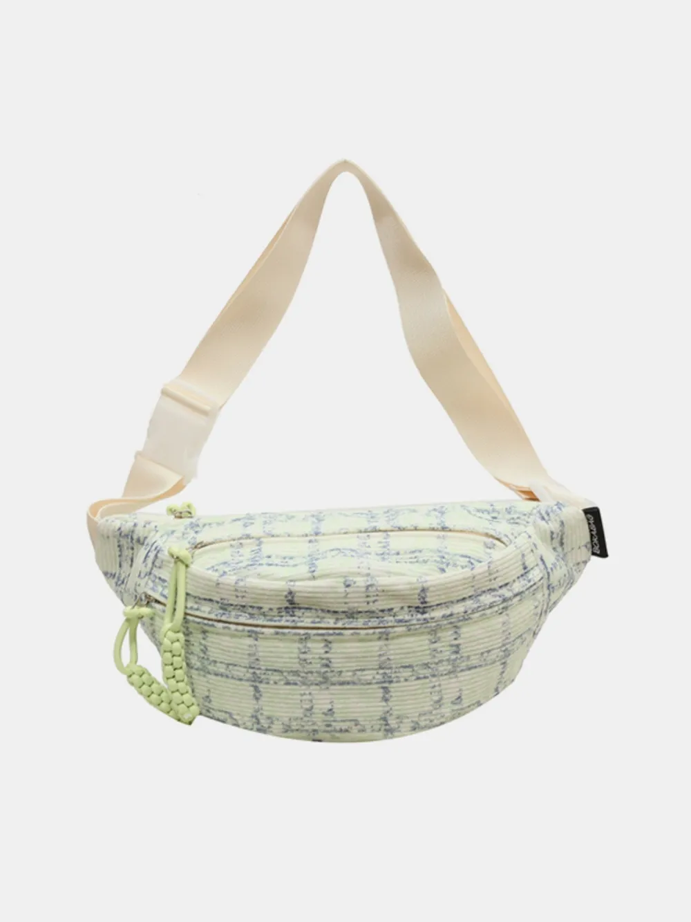 Contrast Plaid Polyester Crossbody Bag, image 6