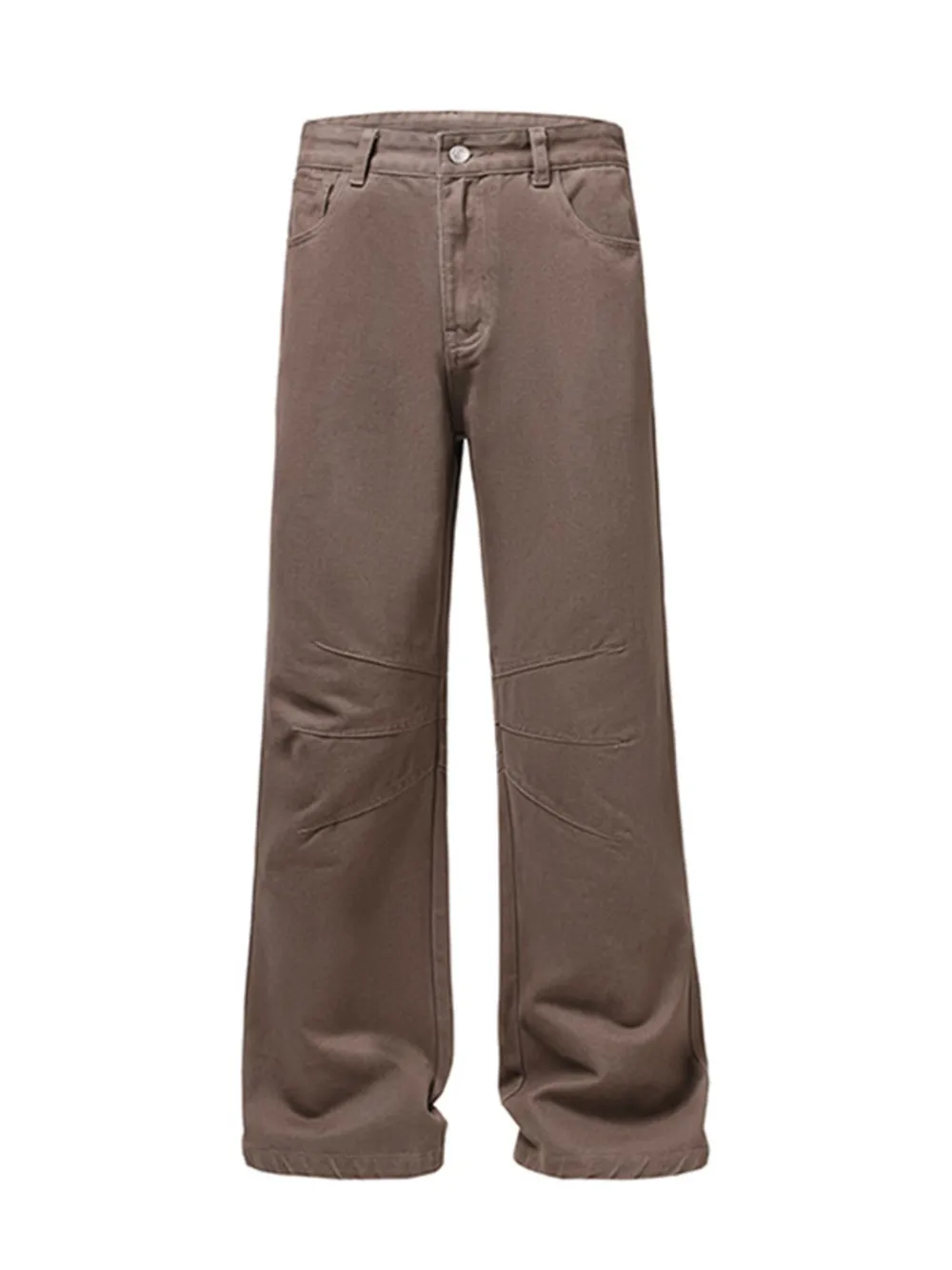 Men's High Waist Ruched Bootcut Baggy Pants, image 5