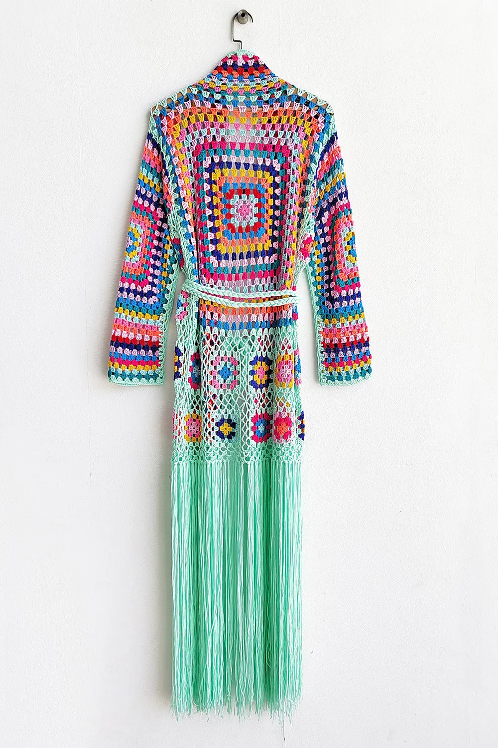 Fringe Tied Long Sleeve Cardigan, image 16