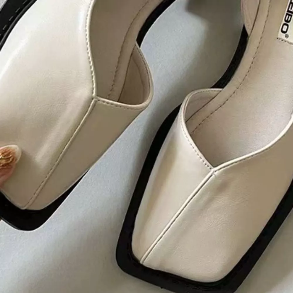 Square Toe Flats Sandals, image 5