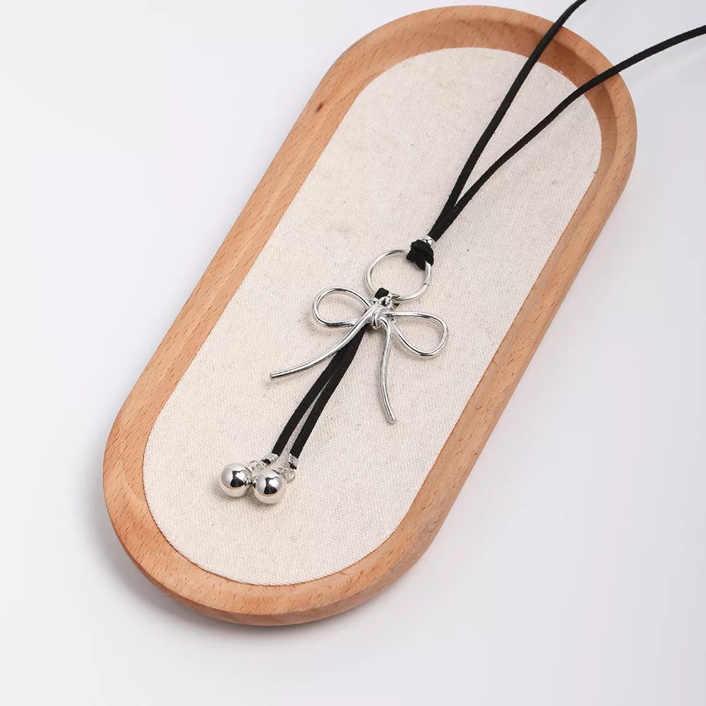 Elegant Bow Pendant Necklace, image 8
