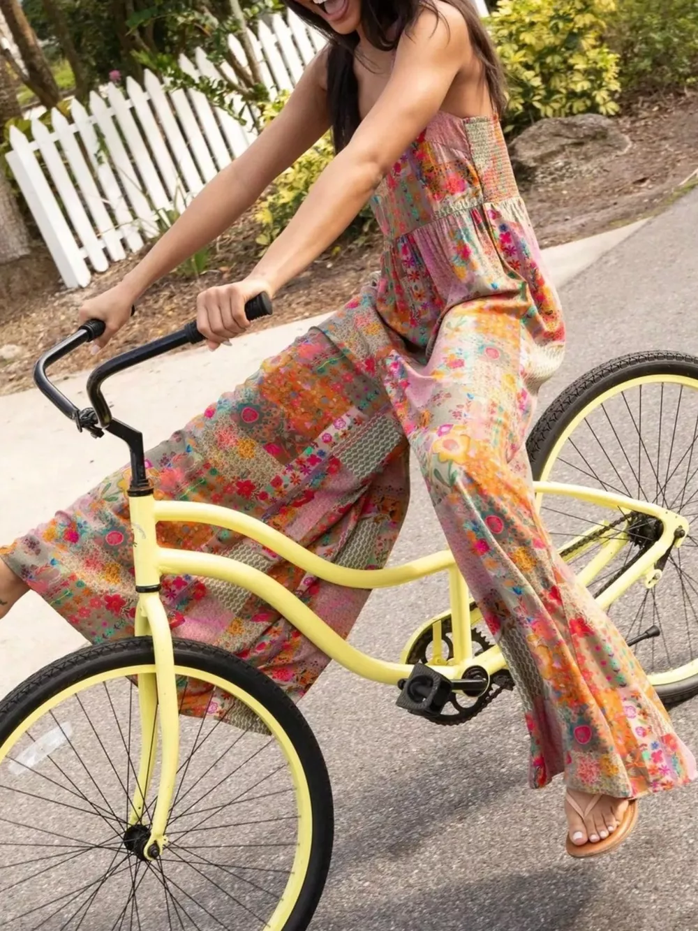 Plus Size Patchwork Wide-Leg Jumpsuit, image 4