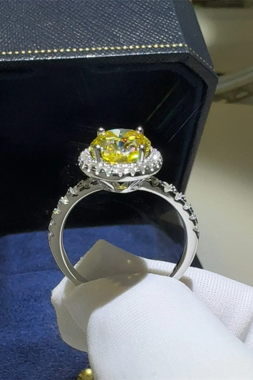 3 Carat Moissanite 925 Sterling Silver Ring, image 8