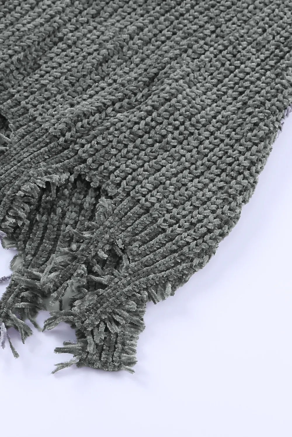 Distressed Round Neck Drop Shoulder Sweater, image 9