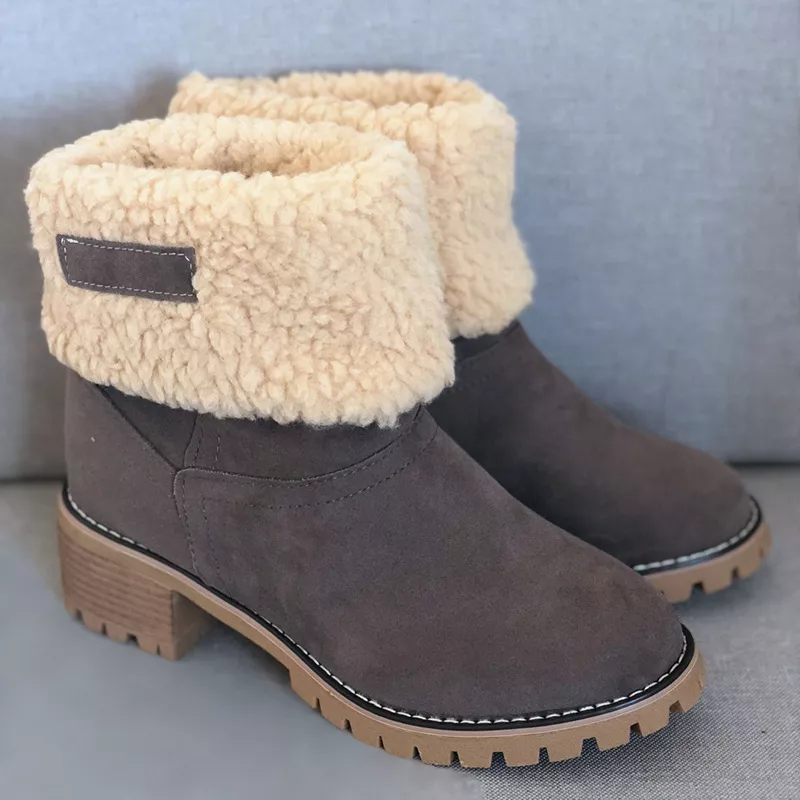 Round Toe Block Heels Boots, image 16