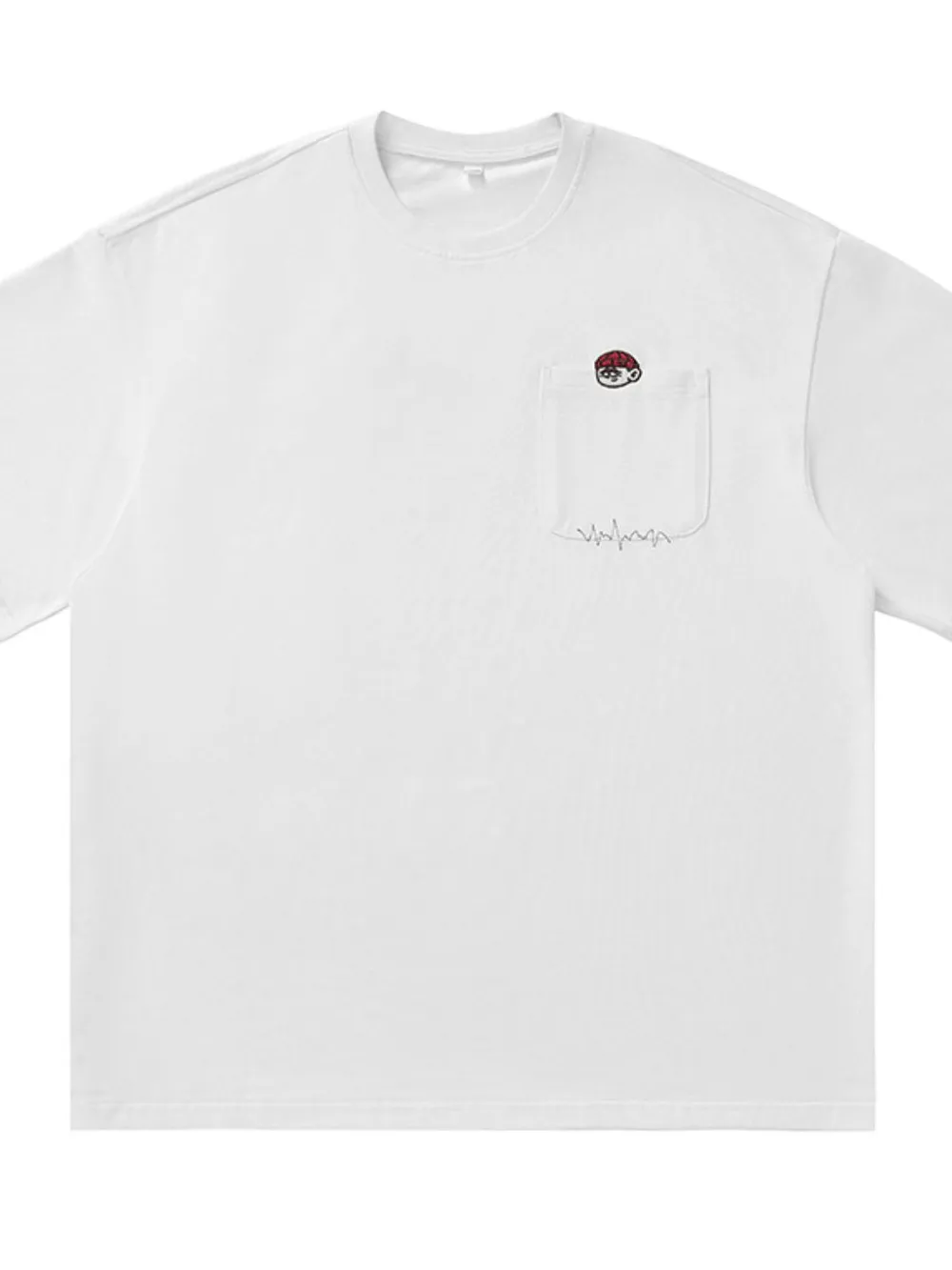 Men's Plus Size Round Neck Embroidered T-Shirt, image 16