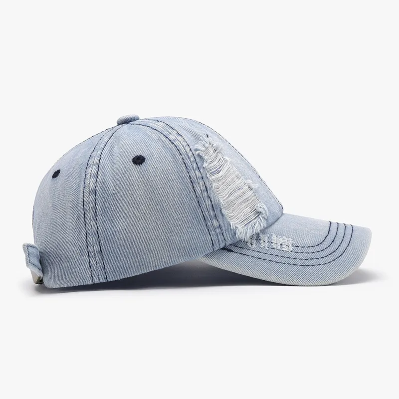 Distressed Cotton Baseball Cap, image 4