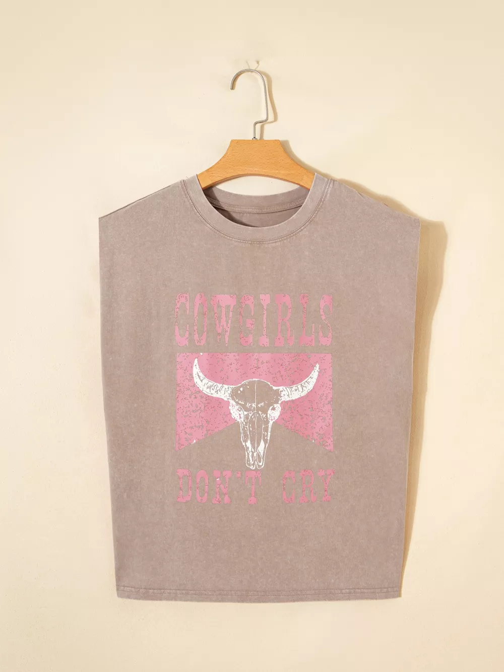 Cowboy & Beer Western Graphic Mineral Wash Tank Top, image 11