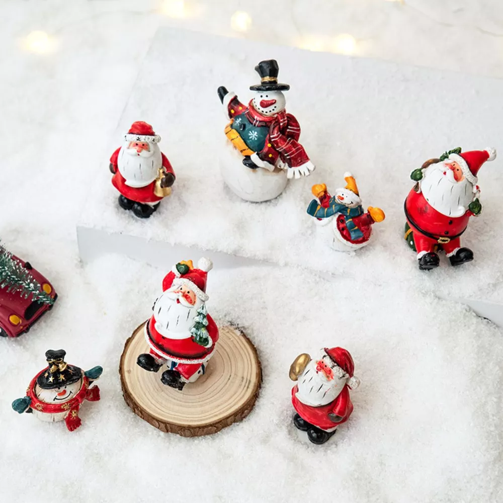 Christmas Santa Claus Miniature Figurine Ornament, image 4