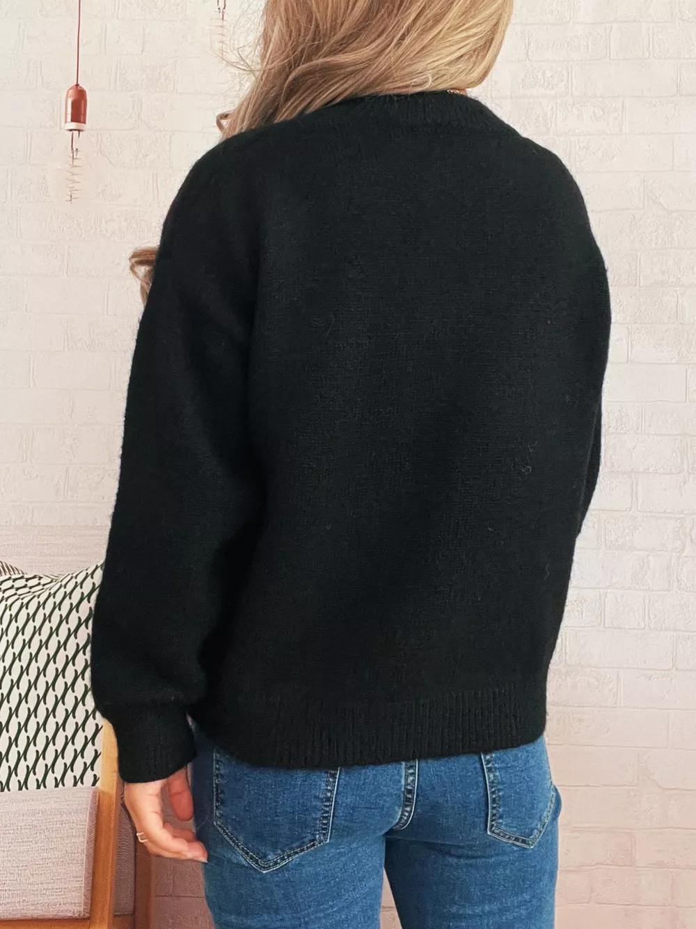 Contrast Cherry Round Neck Sweater, image 10