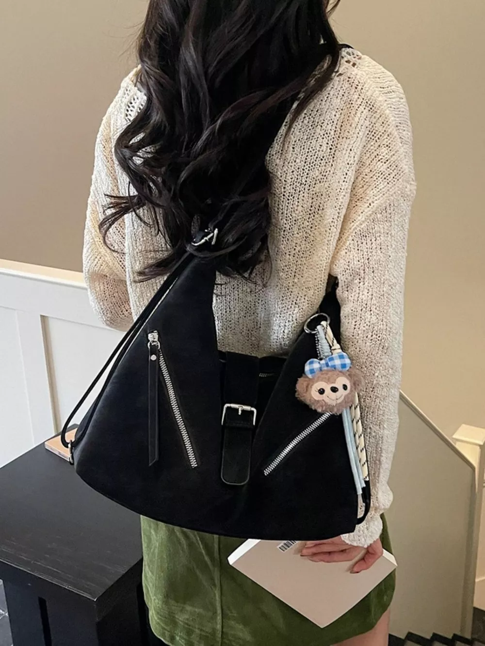 Convertible Buckle Shoulder Bag, image 2