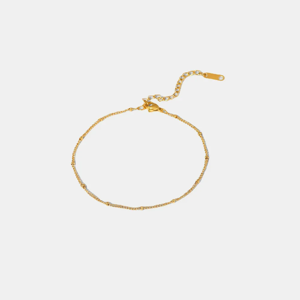 Stainless Steel Bead Anklet, image 2
