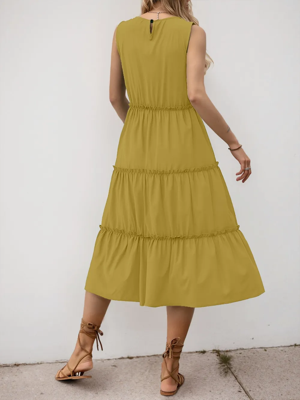 Frill Tiered Midi Dress, image 21