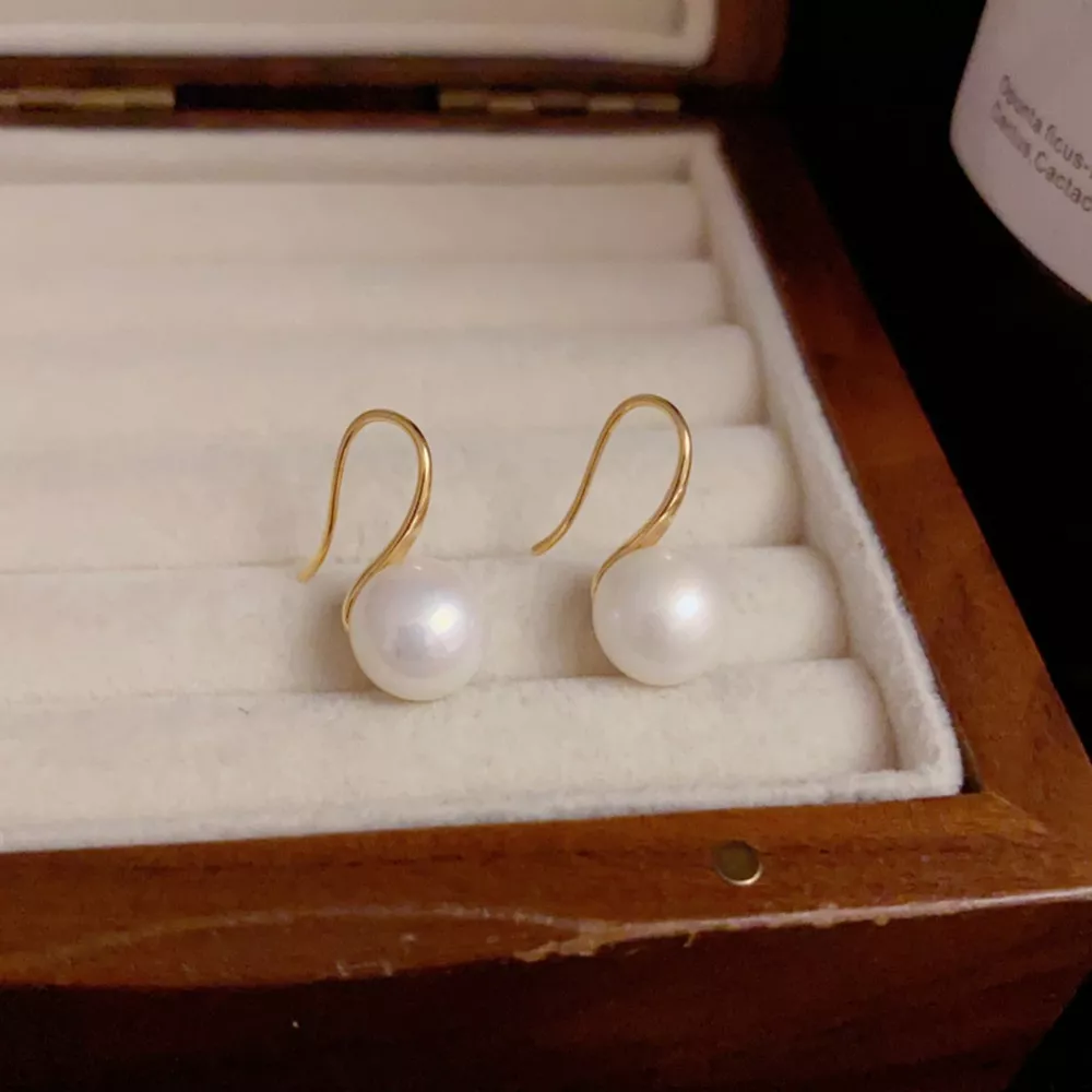 925 Sterling Silver Pearl Drop Earrings