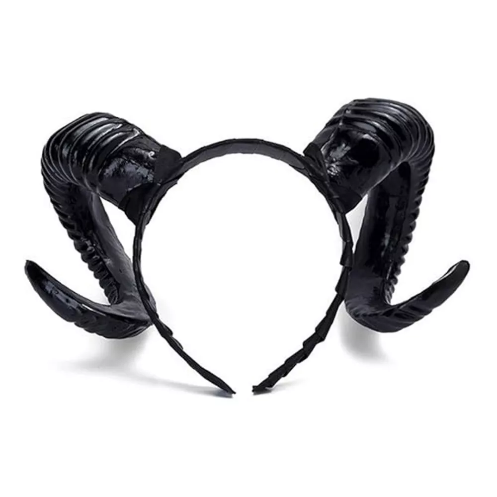Halloween Gothic Ram Horn Headband, image 5