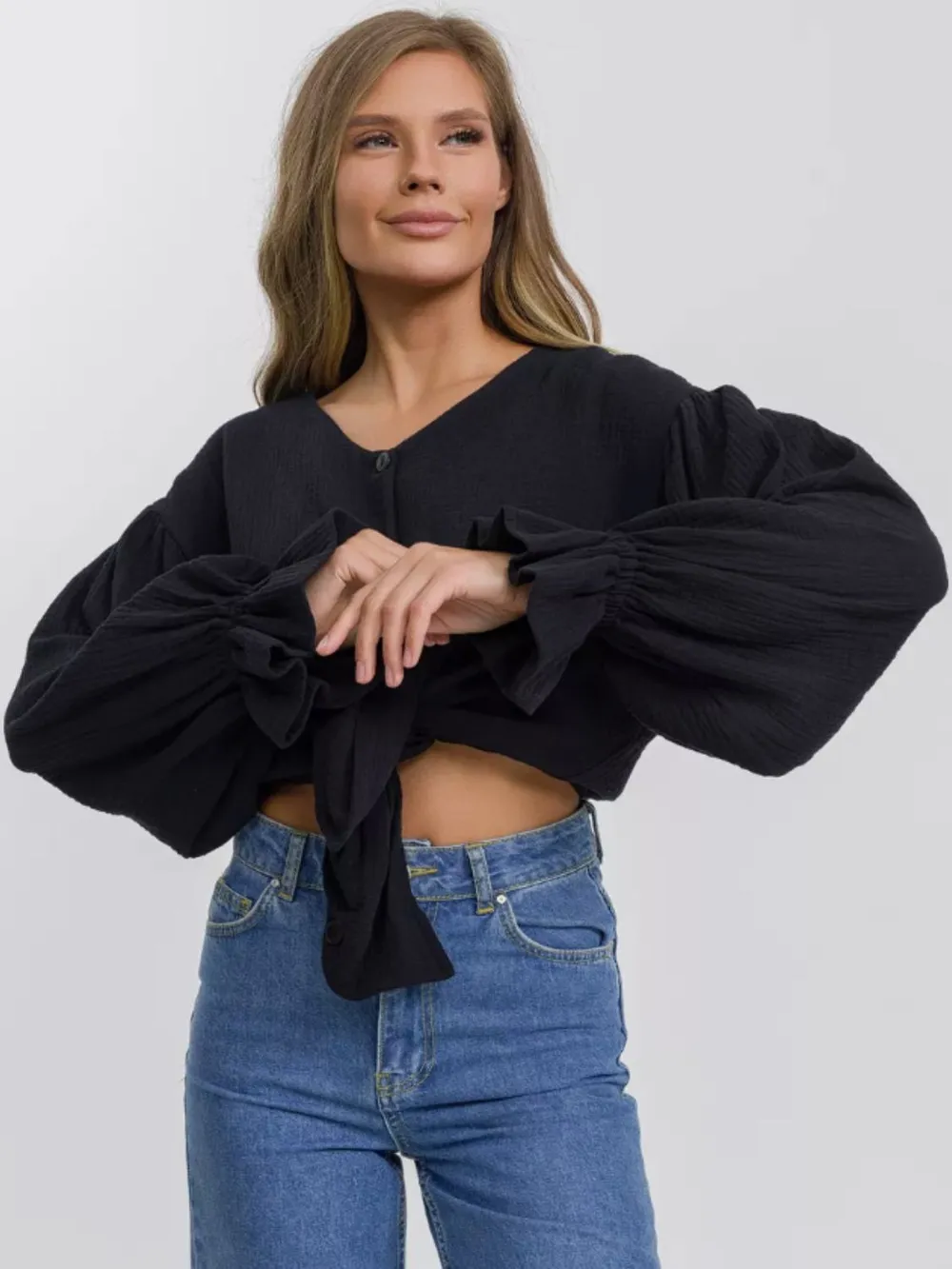 Button Up Flounce Sleeve Shirt, image 21