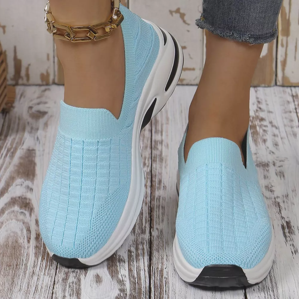 Round Toe Mesh Slip-Ons, image 12