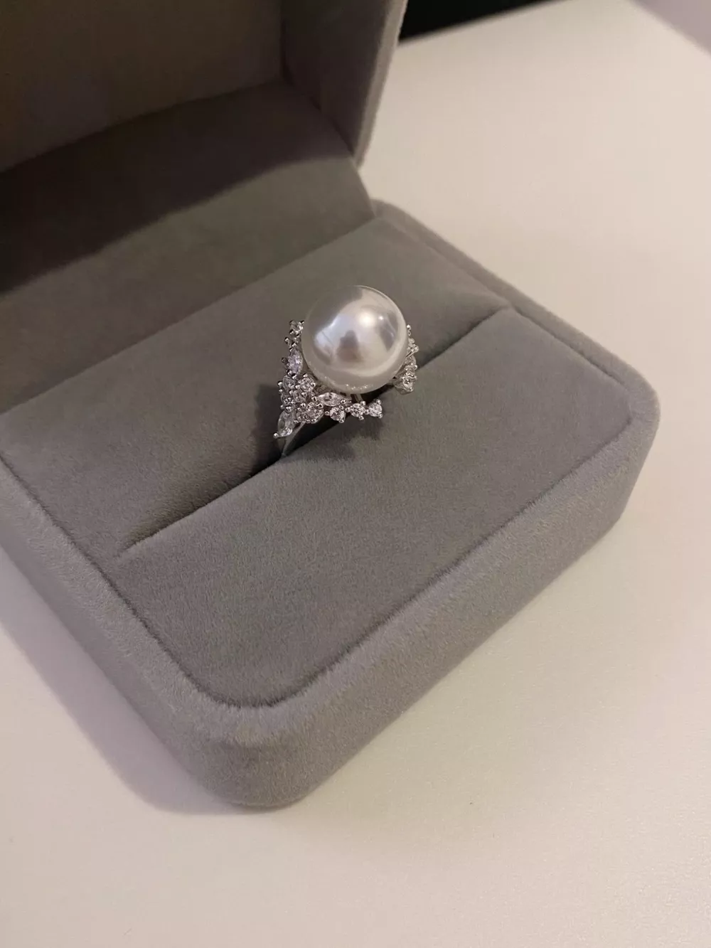925 Sterling Silver Pearl Ring, image 2
