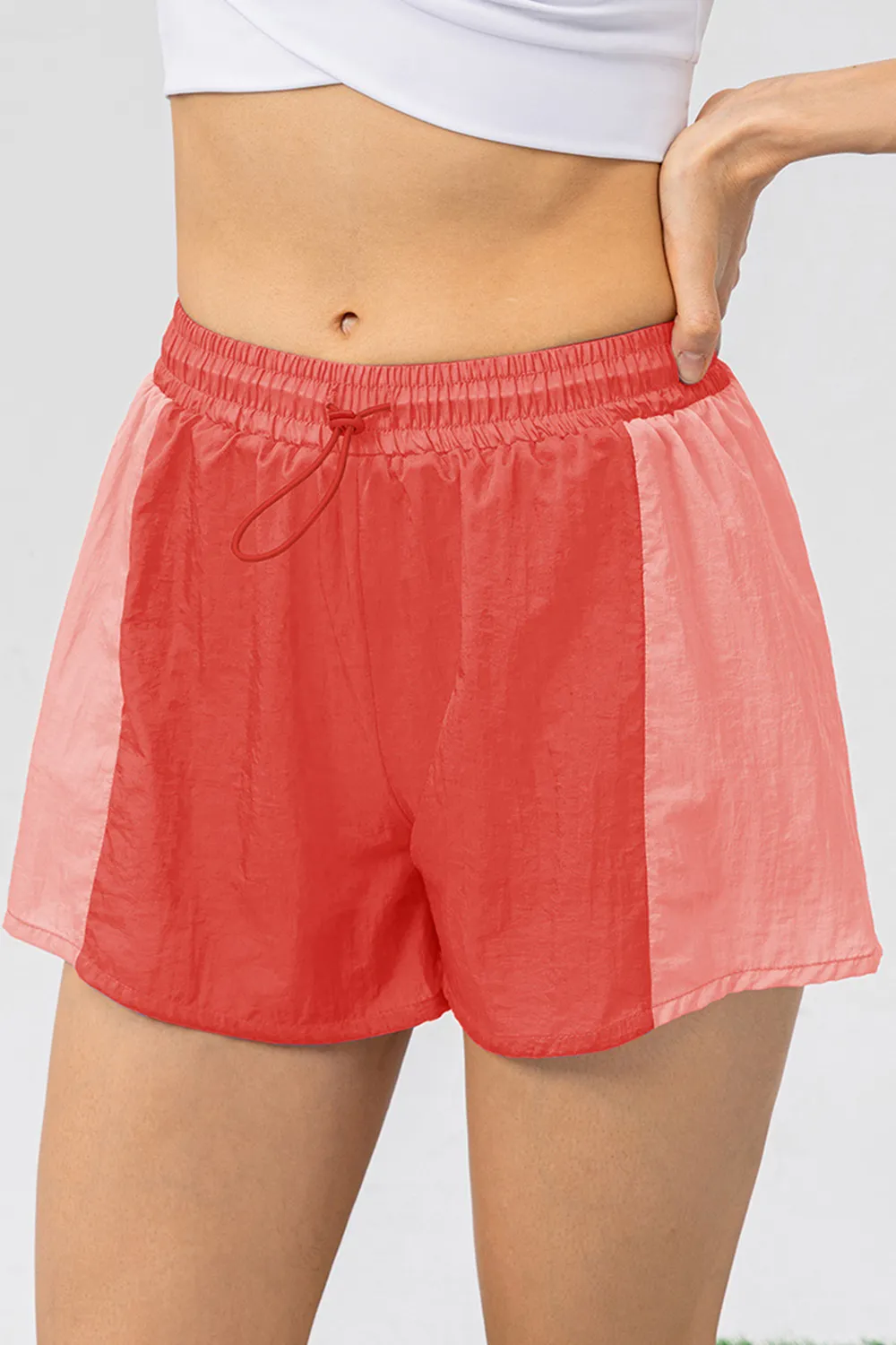 Color Block Drawstring Active Shorts, image 6