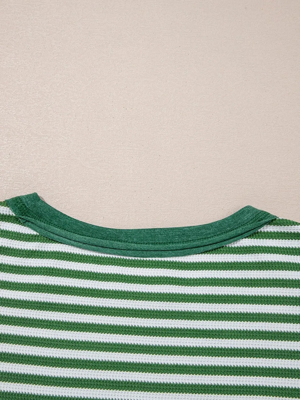 Striped Round Neck Long Sleeve Sweatshirt, image 6