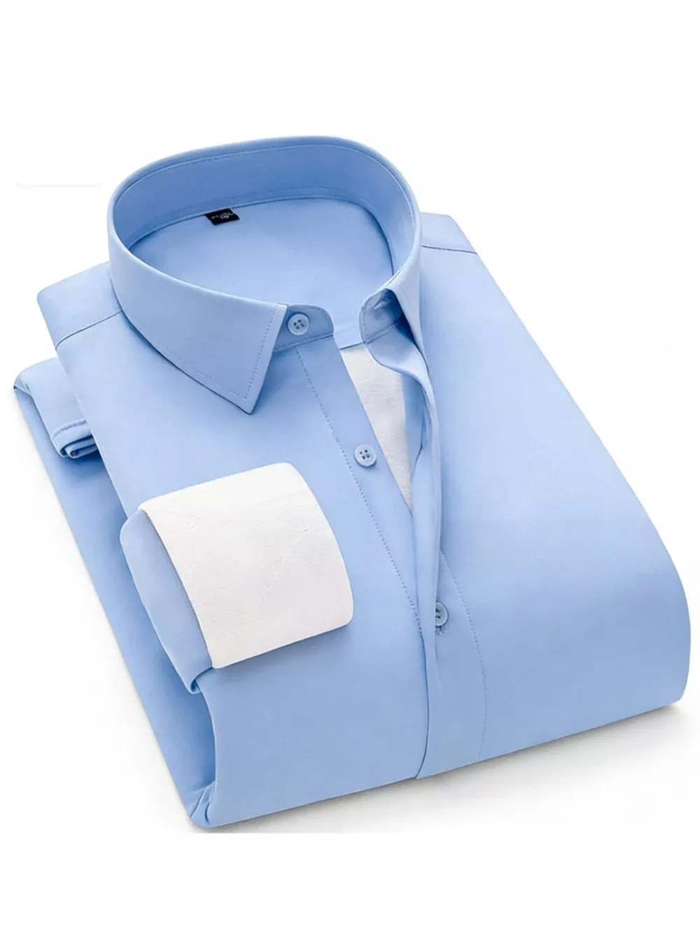 Men's Full Size Slim Fit Long Sleeve Shirt Plus Size, image 7