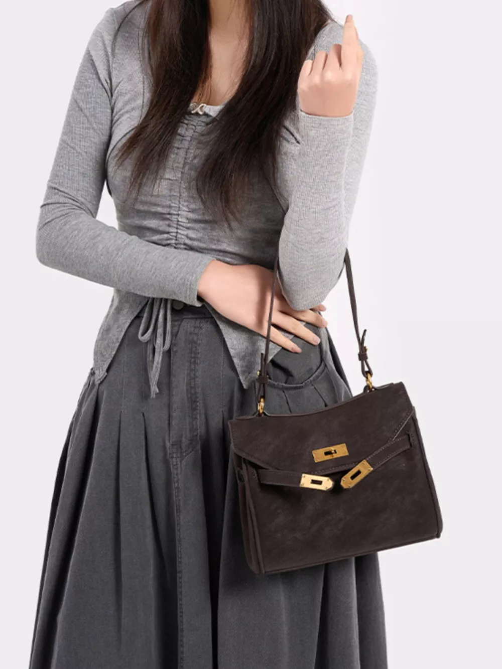 Gold-Tone Hardware Crossbody Bag, image 2