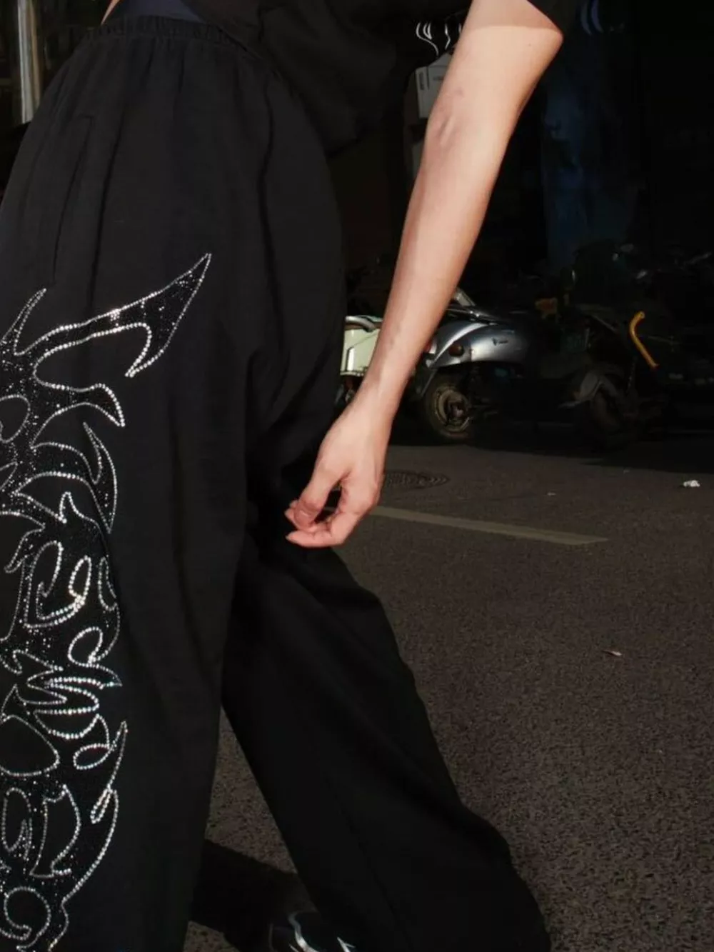 Men's Drawstring Wide Leg Pants, image 2