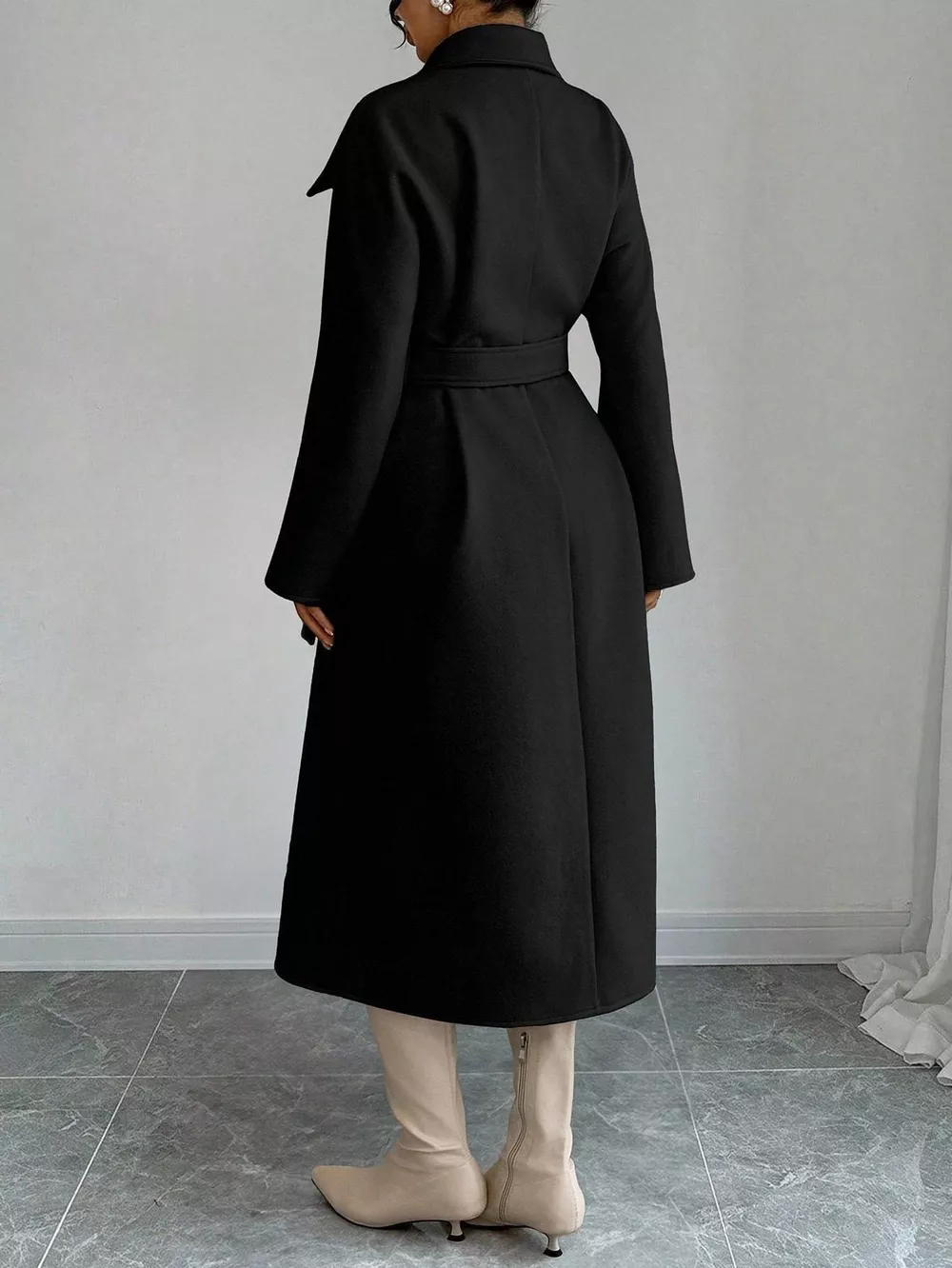 Double-Breasted Longline Coat, image 14