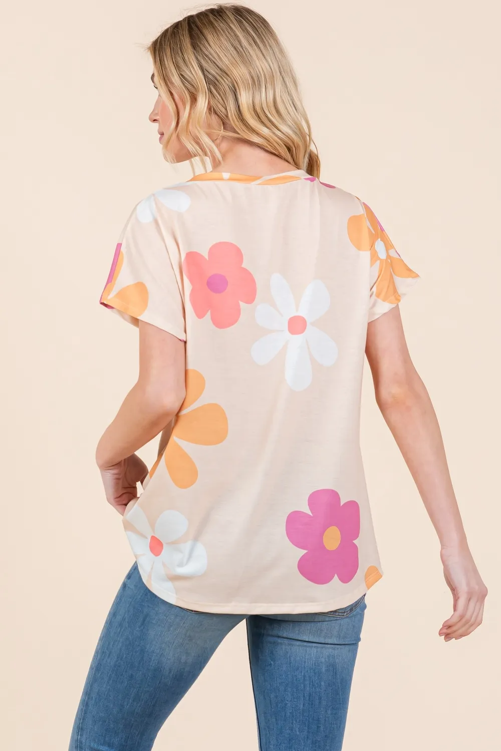 Floral Short Sleeve T-Shirt, image 2