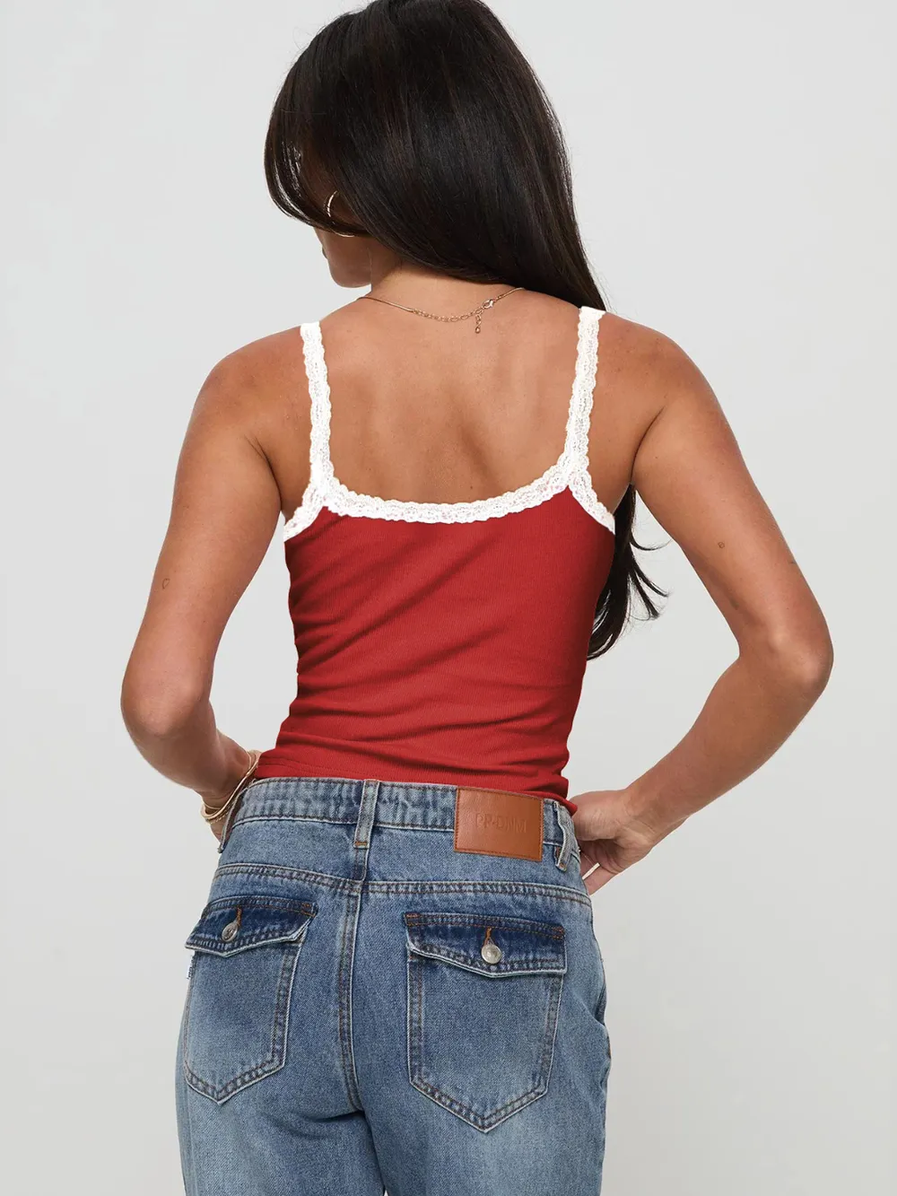 Lace Detail Cropped Cami, image 14