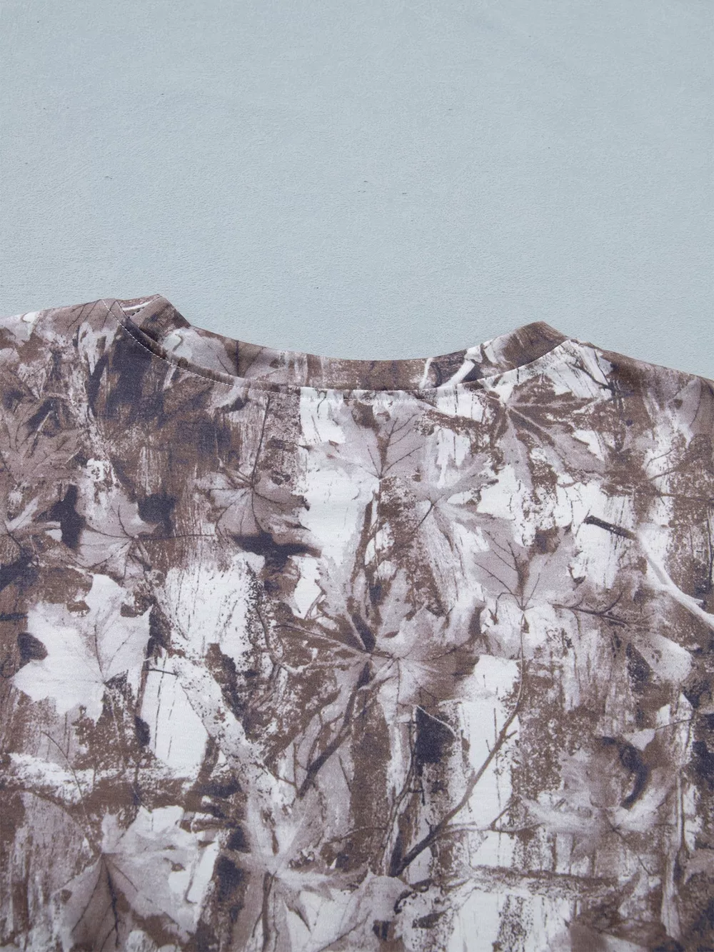 Camouflage Woodland Print Drop Shoulder Tunic Tee, image 6