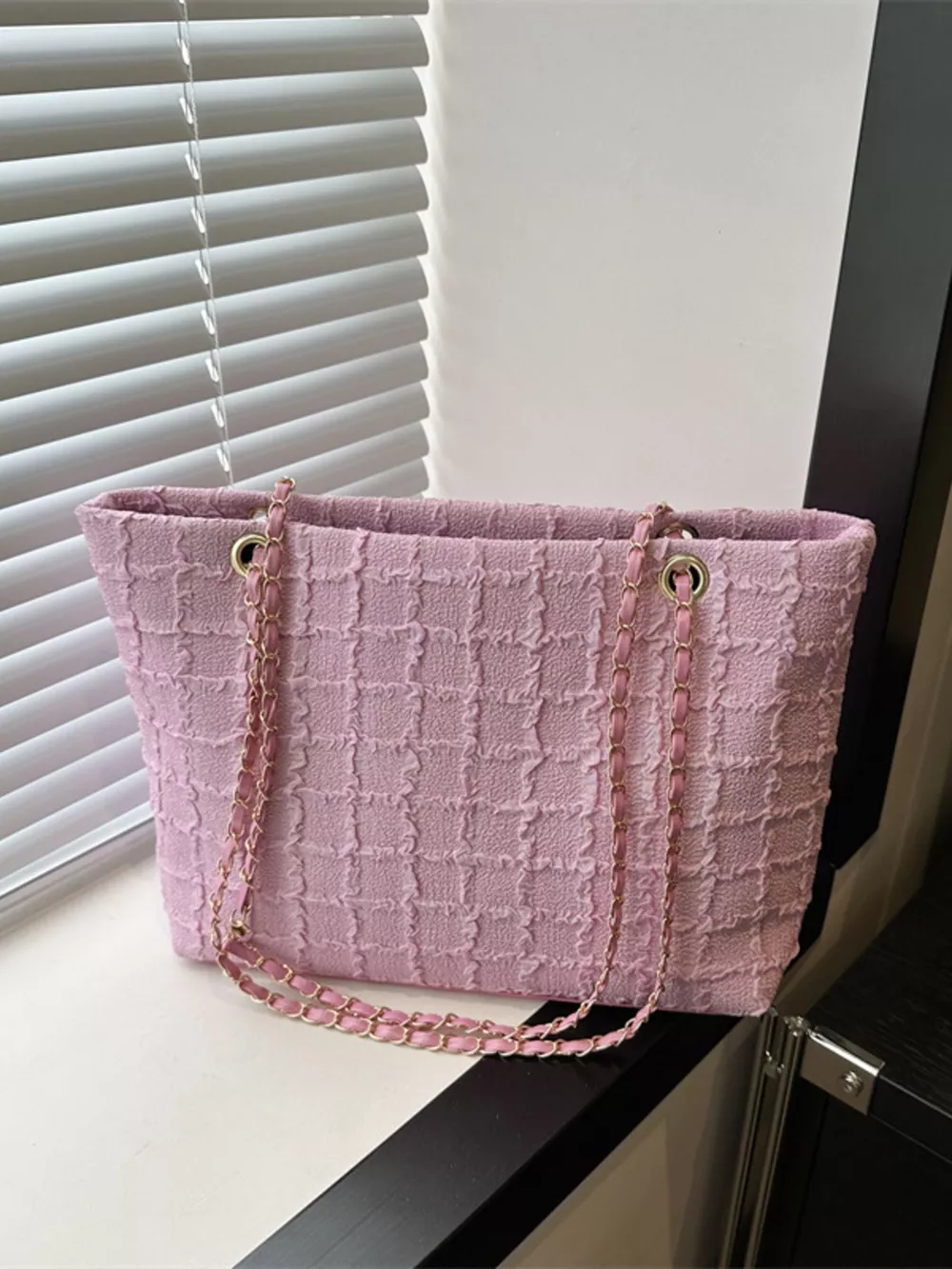 Tweed Chain Shoulder Bag, image 6