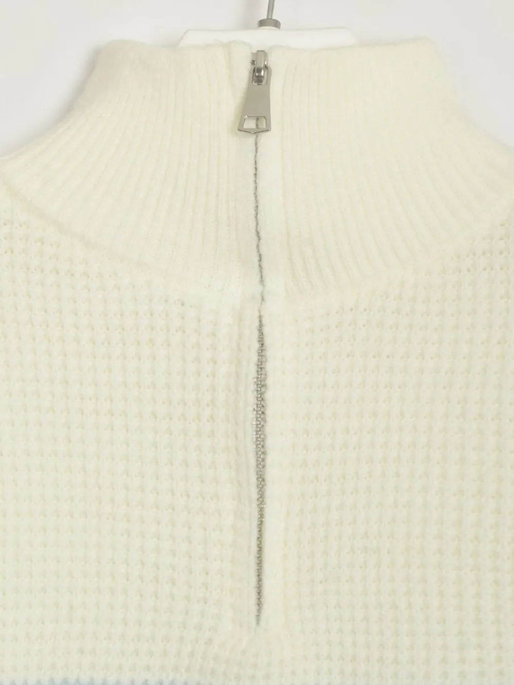 Striped Half Zip Long Sleeve Sweater, image 11