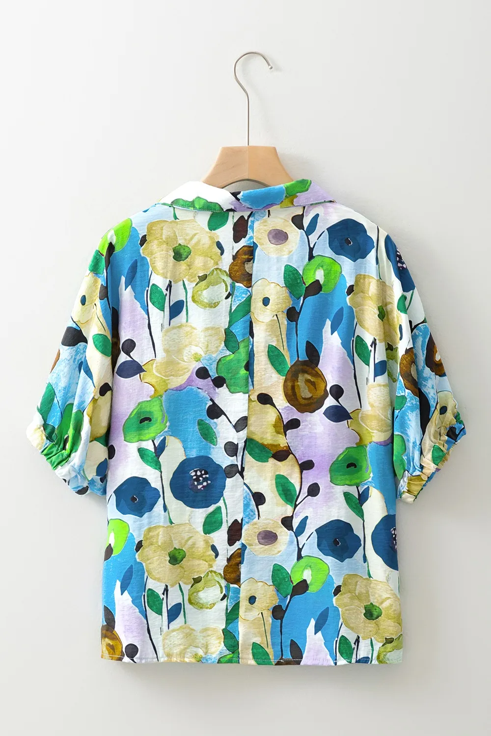 Floral Print Short Sleeve Blouse, image 11