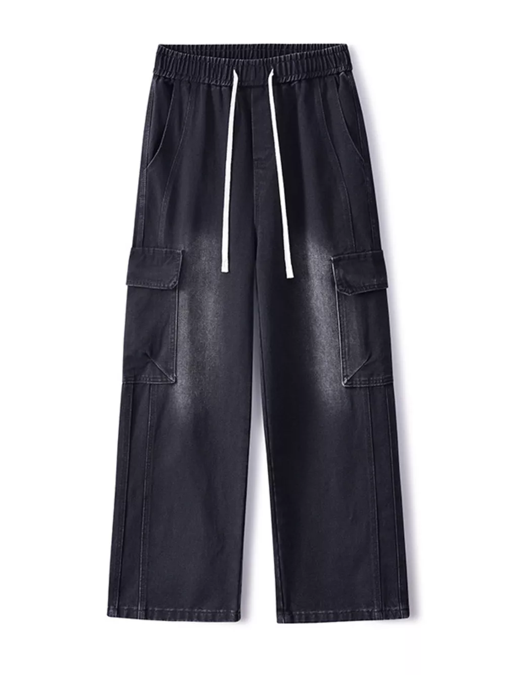 Men's Full Size Wide Leg Cargo Jeans Plus Size, image 12