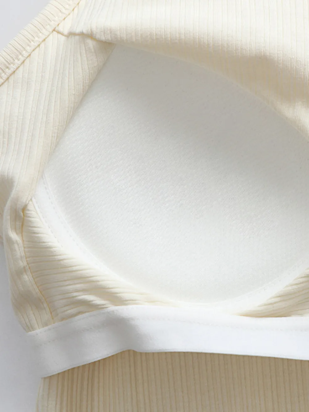 Grecian Neck Cropped Tank with Chest Pads, image 15