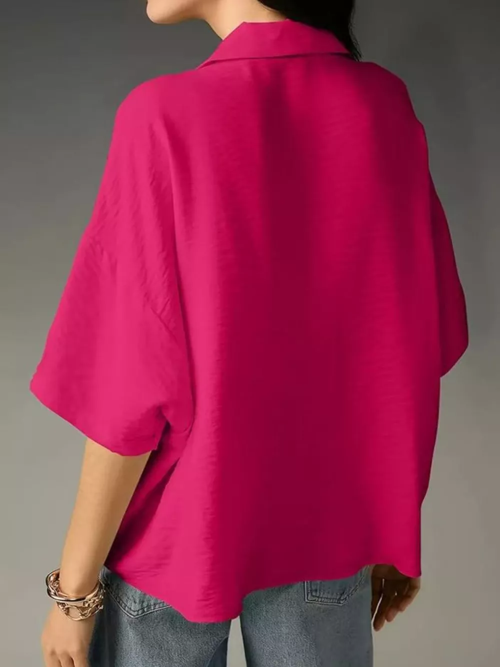Relaxed Fit Half Sleeve Blouse, image 15