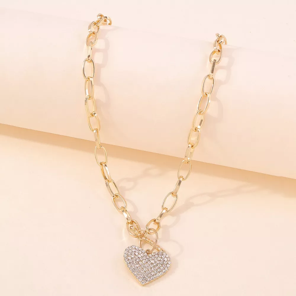 18K Gold-Plated Heart Pendant Necklace, image 2