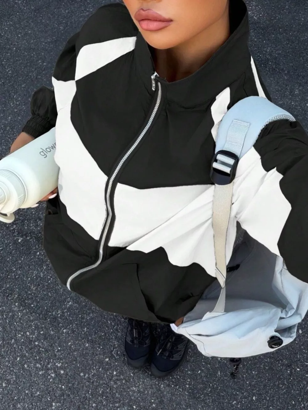 Color Block Zip-Up Jacket, image 2
