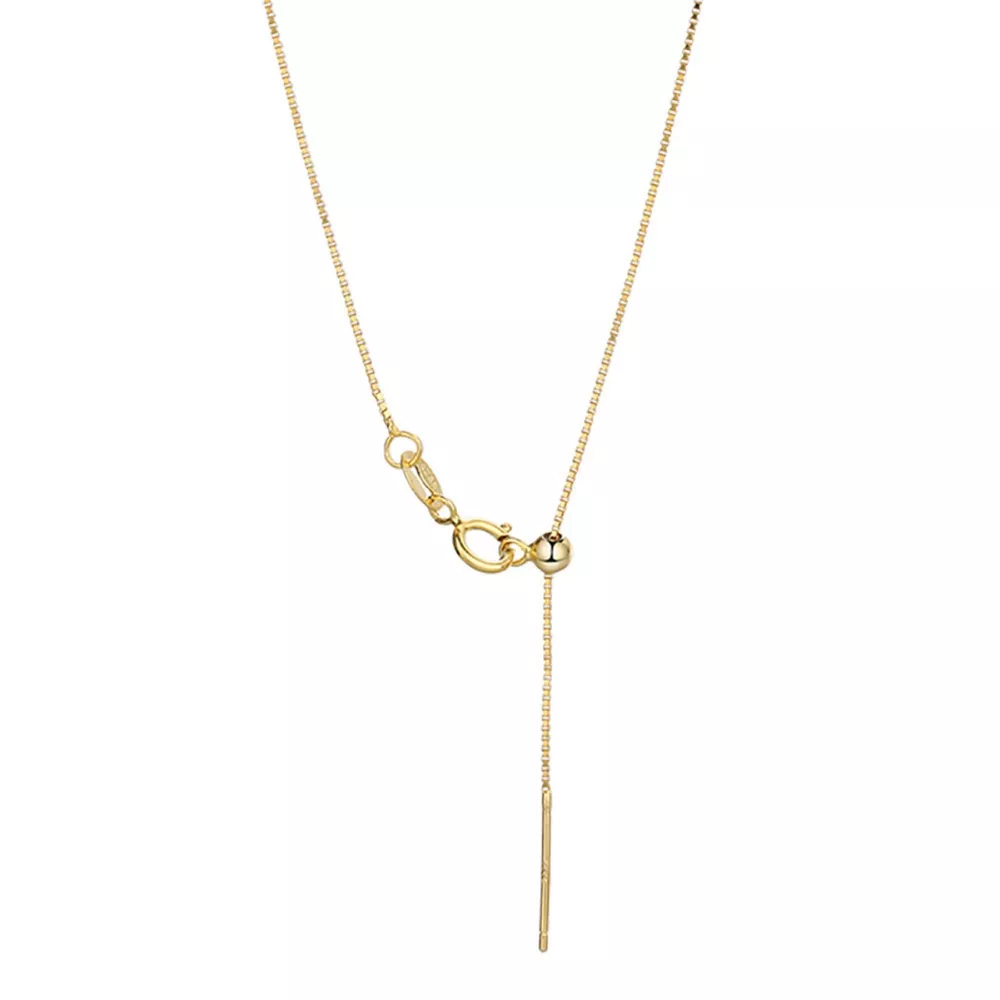 925 Sterling Silver Chain Adjustable Necklace, image 5