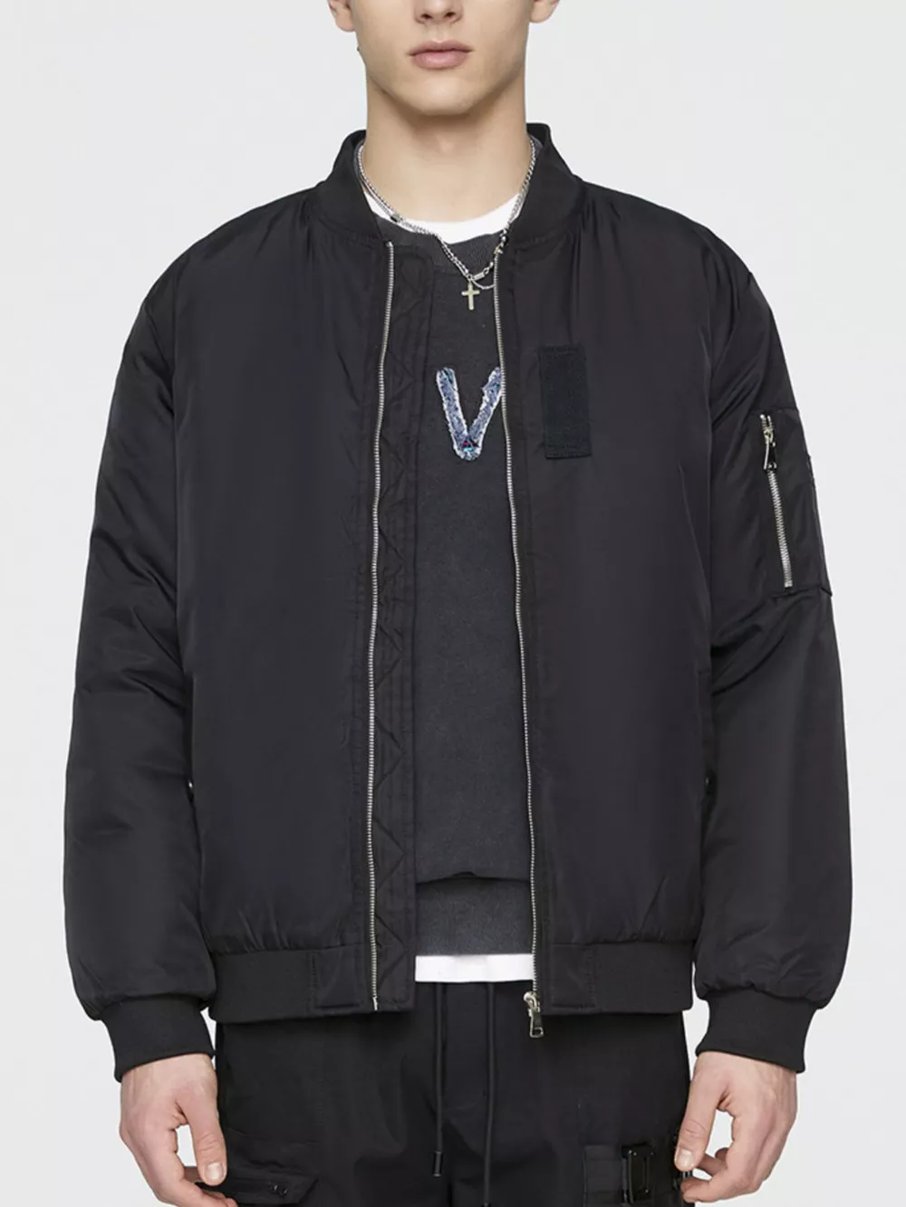 Men's Plus Size Lightweight Bomber Jacket