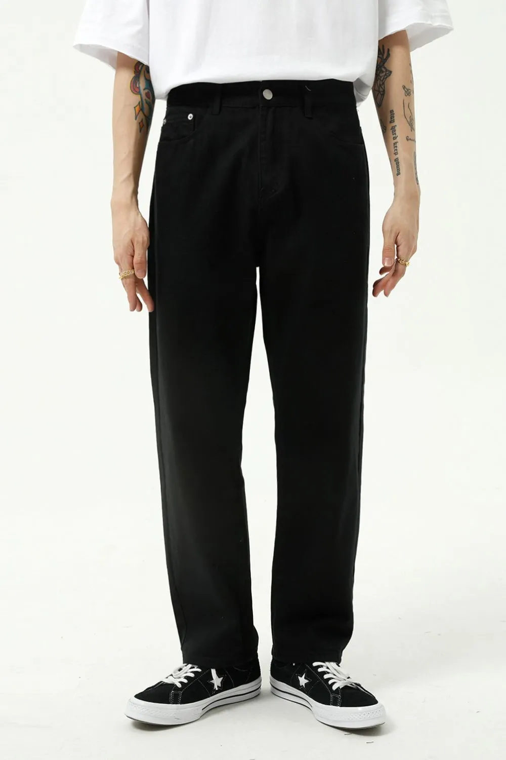 Straight Leg Jeans with Pockets, image 3