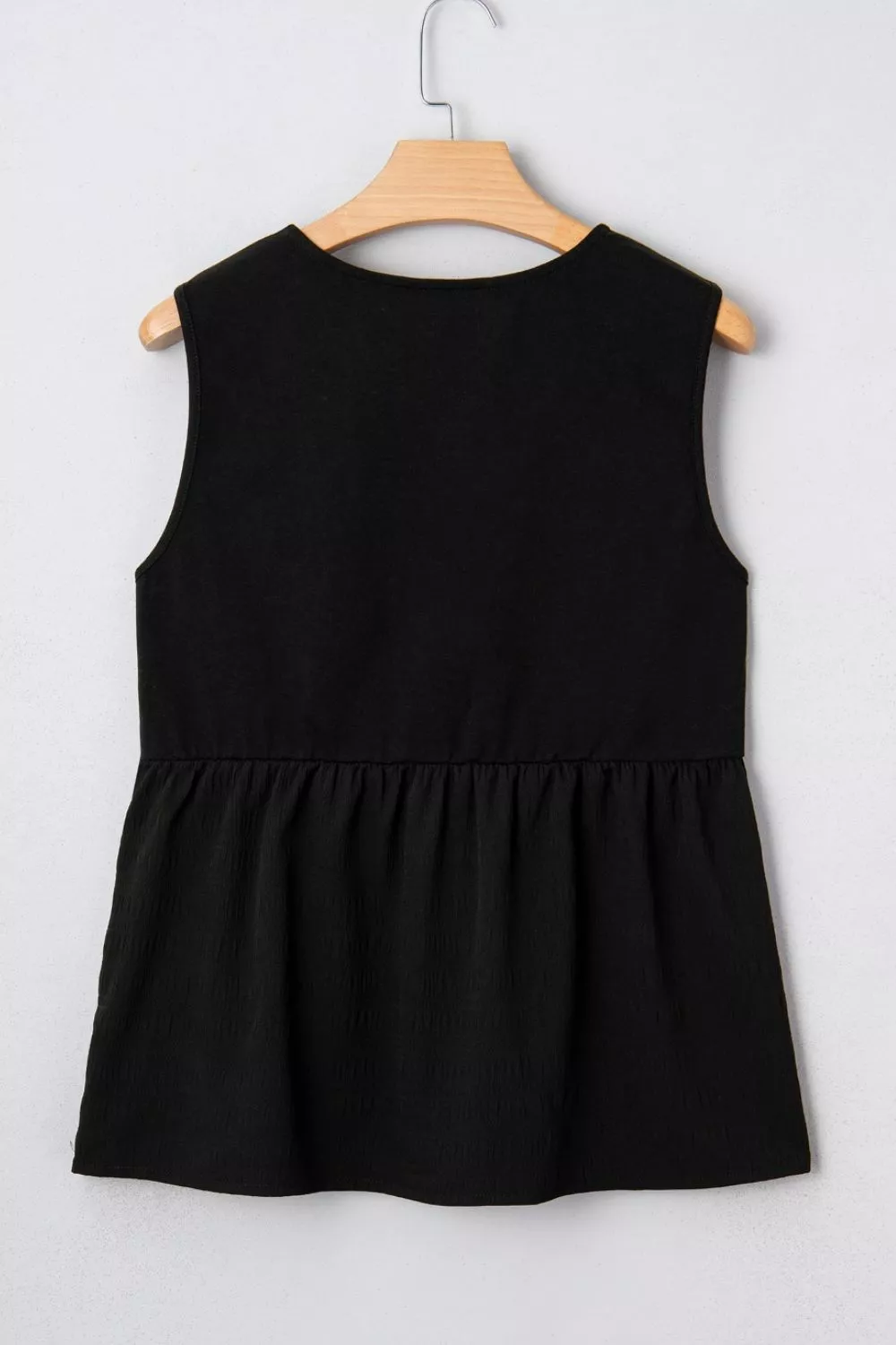 Floral Embroidered V Neck Sleeveless Casual Shift Top, image 10