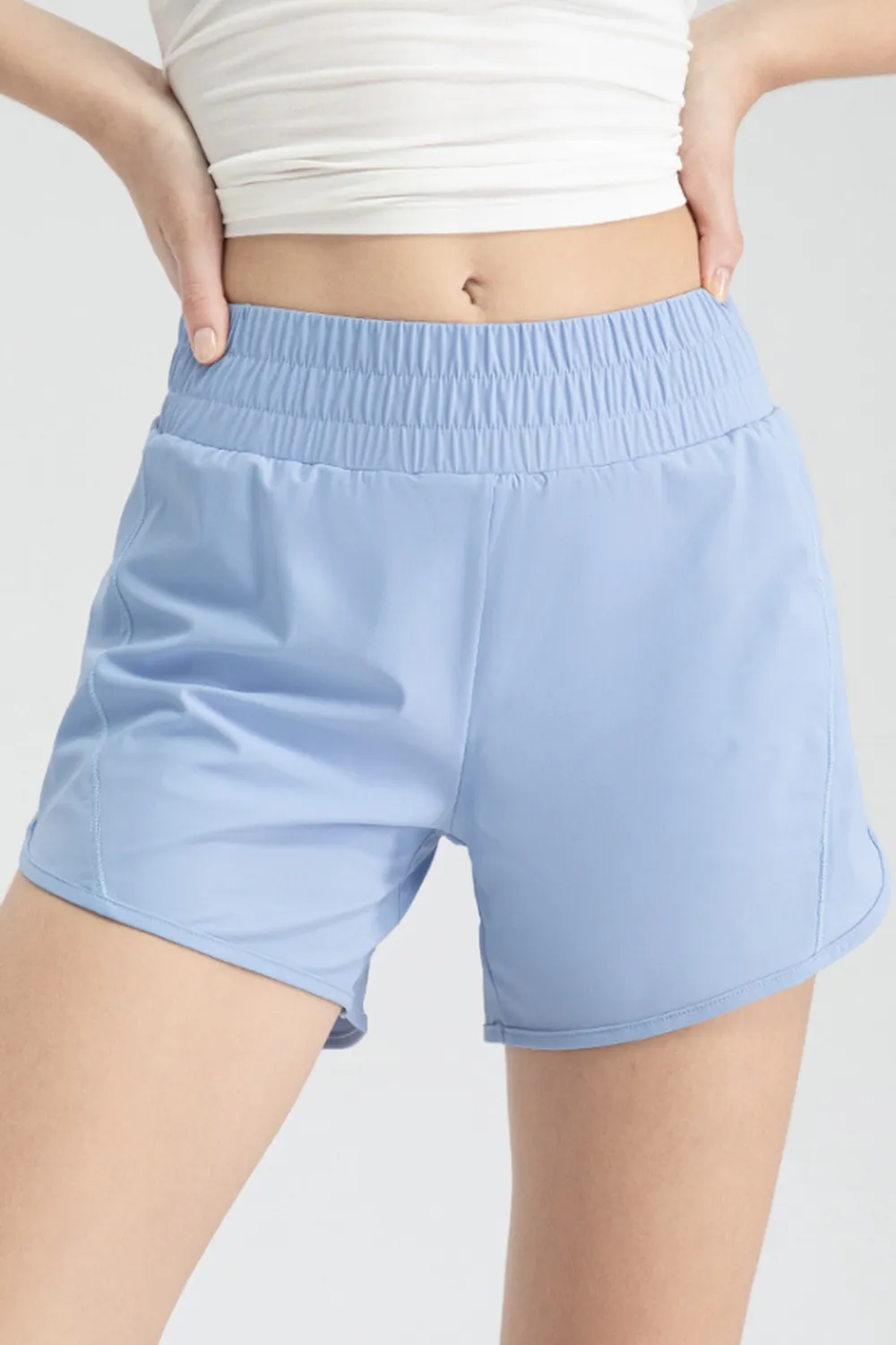 Elastic Waist Active Shorts, image 2